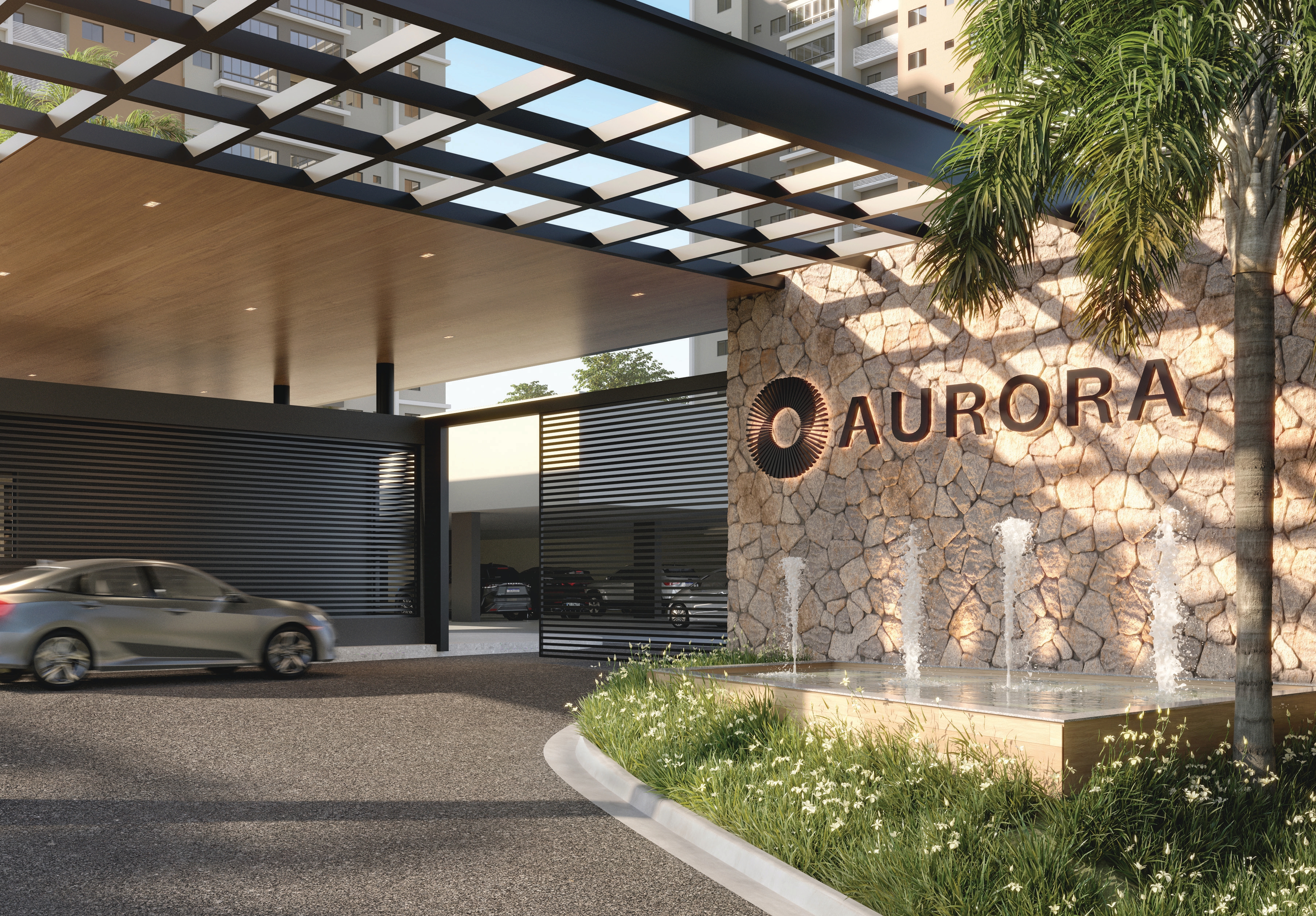 Fachada do empreendimento Aurora